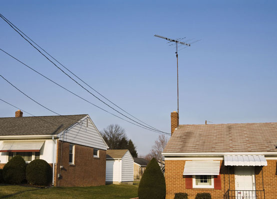 power lines connecting to a house