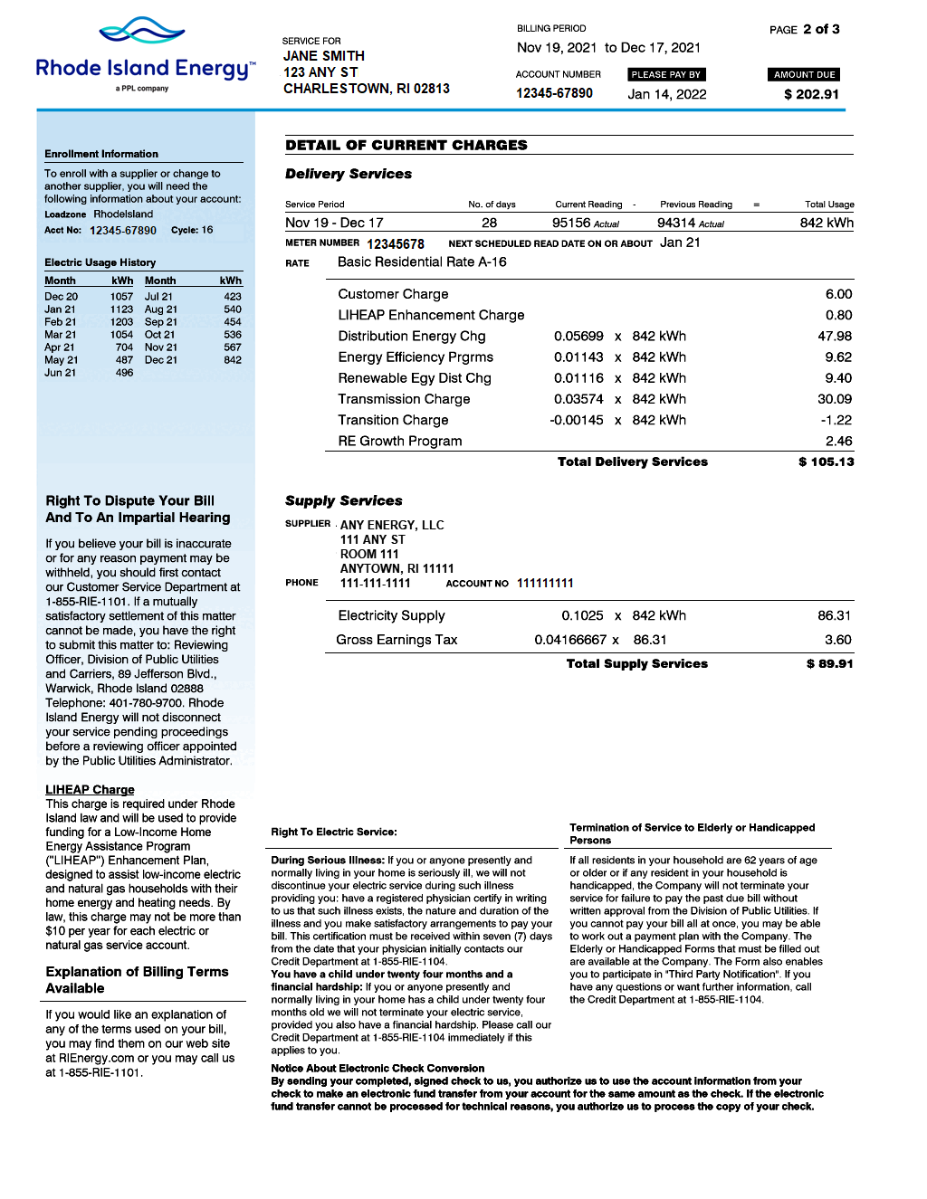 Budget Electric Bill - Page 2