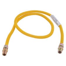 A yellow connector for gas appliances